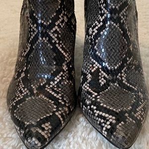Steve Madden snake skin booties